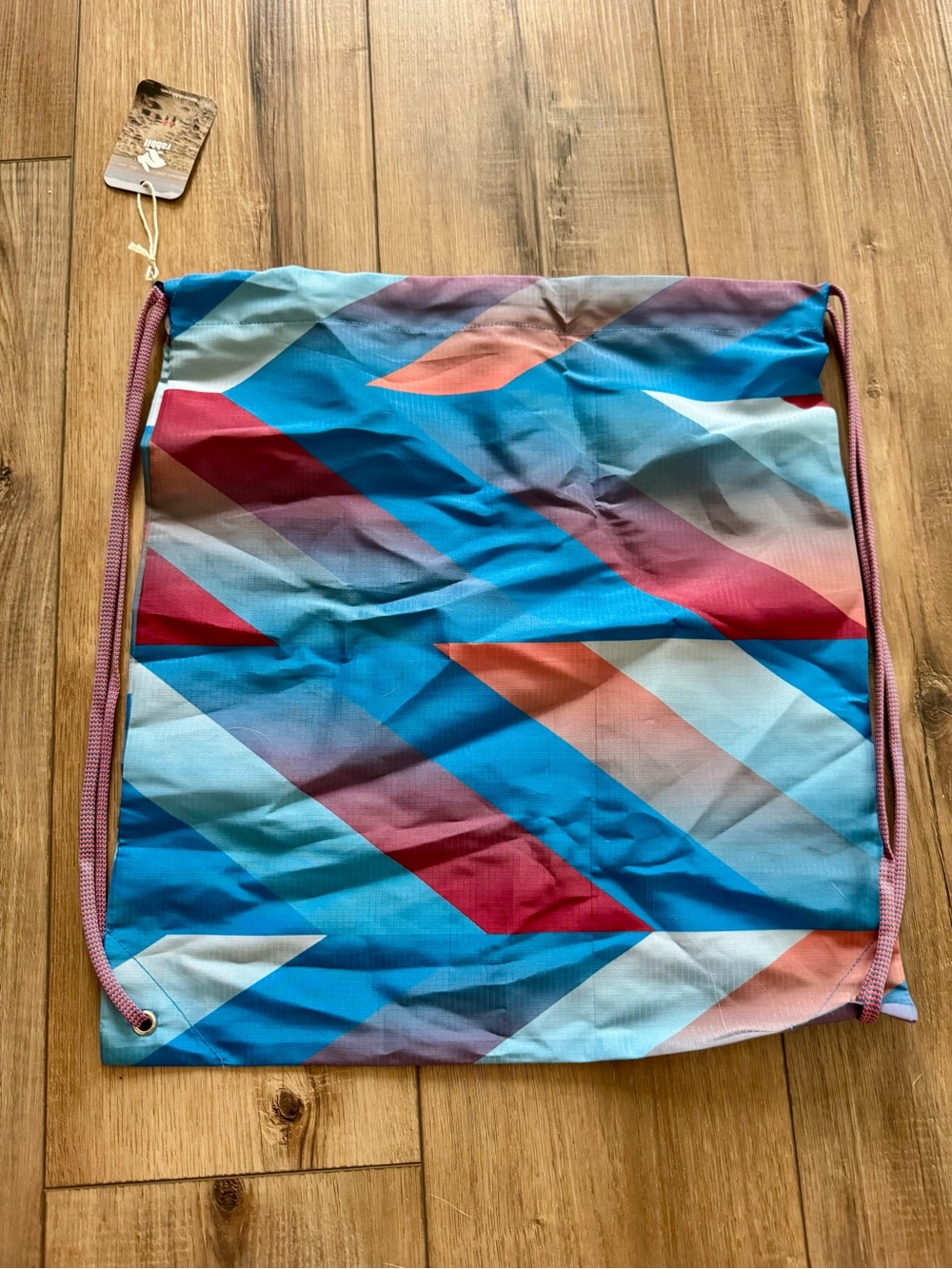 2023 RAD Rabbit Drawstring Bag | NWT | Mykonos Blue | Rabbit Running Apparel - Picture 7 of 7